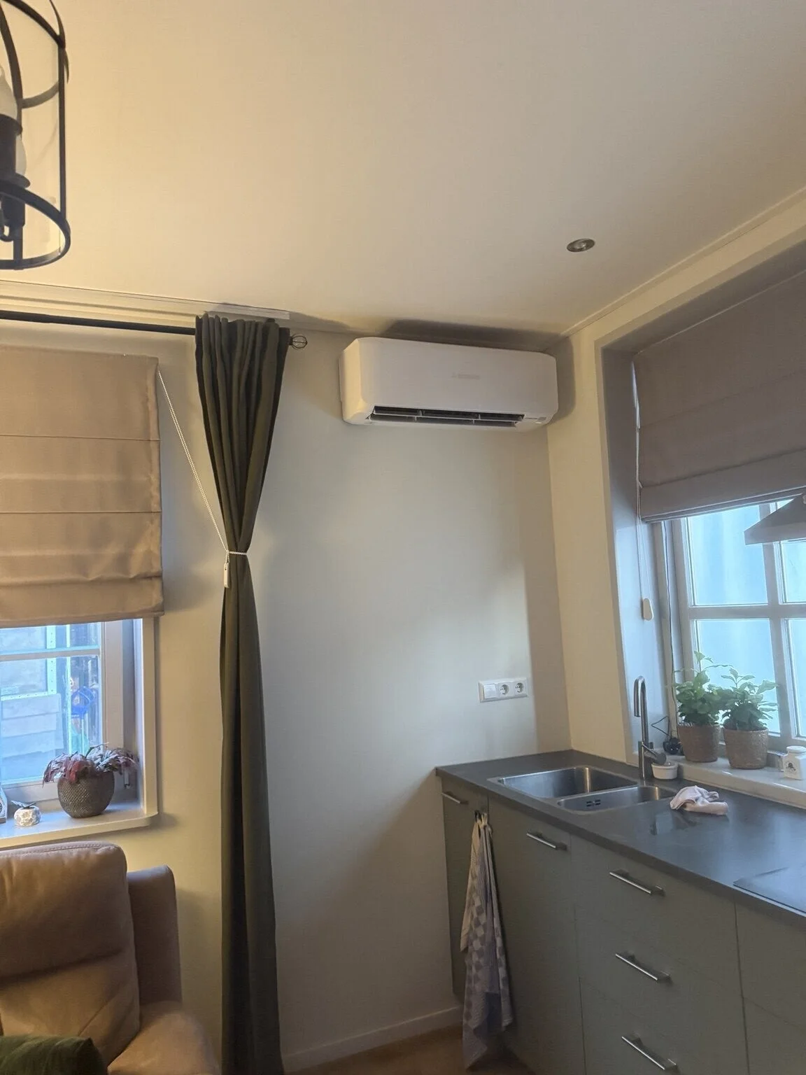 Geplaatste airconditioning bij een woning in Gameren
